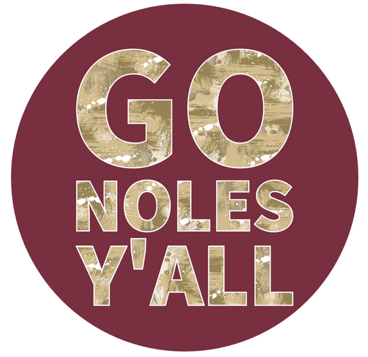 College Series - Florida State “Go Noles Y’all” Button