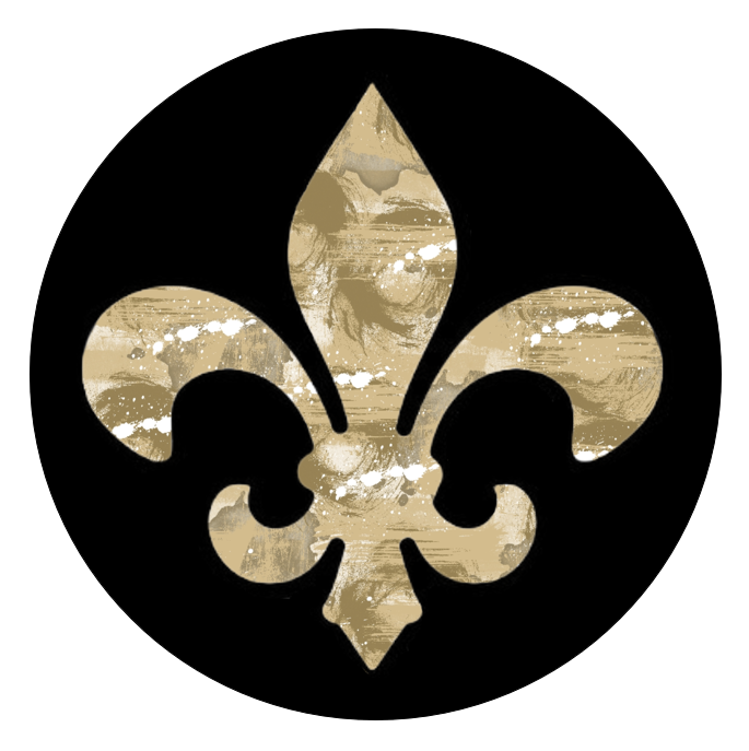 NFL Series - Saints Fleur de Lis Button